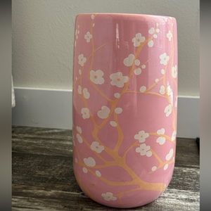 Vintage Pink Cherry Blossom Vase